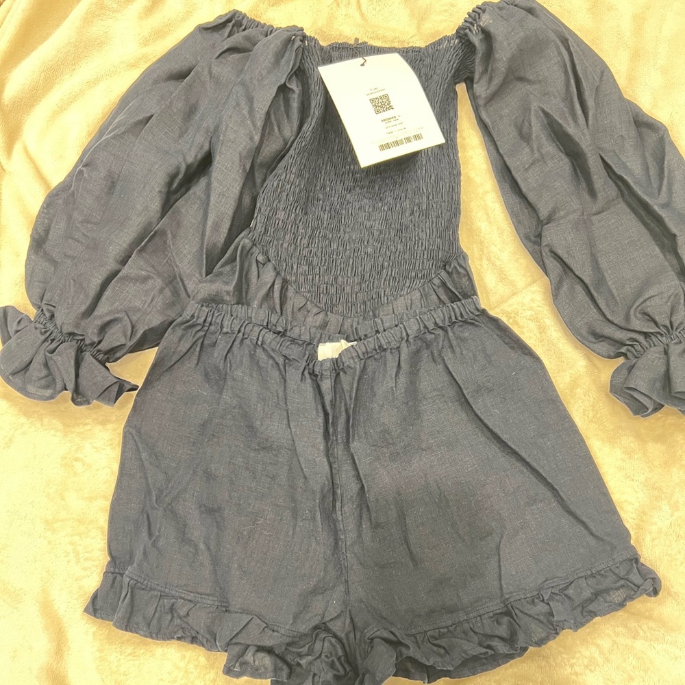 NWT SLEEPER ATLANTA LOUNGE SET IN NAVY